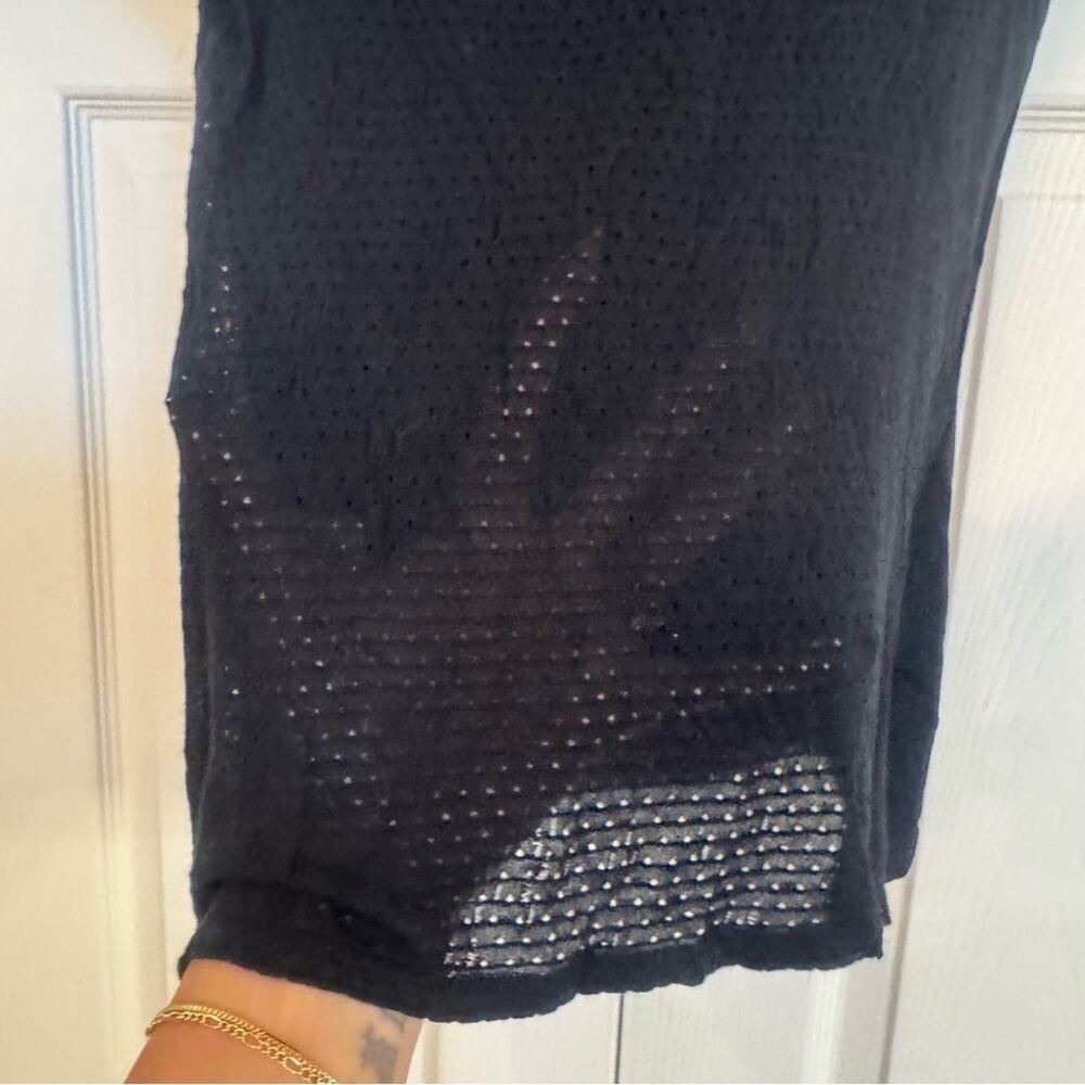 Y2K Bebe Women’s Black‎ Mesh Back Crystal Logo Short Sleeve T Shirt Size S Comfy - Picture 4 of 7